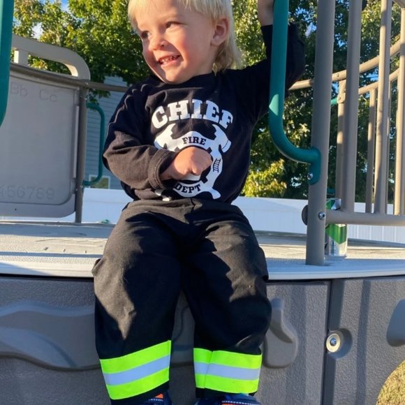 Fireman pants for Halloween costume / Size 18-24 months - Picture 2 of 3